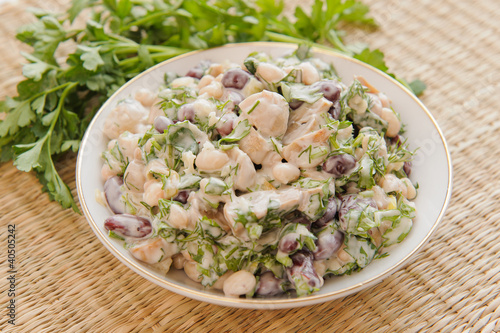 Салат из фасоли с грибами рецепт с очень вкусный с Салат из фасоли с грибами рецепт с очень вкусный с