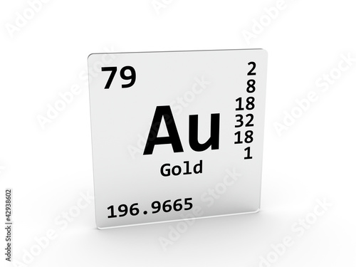 Gold Symbol Au Element Of The Periodic Table Stock Photo And Gold Symbol Au Element Of The Periodic Table