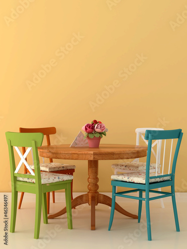 Cozy carly chair with botanical print Cozy carly chair with botanical print