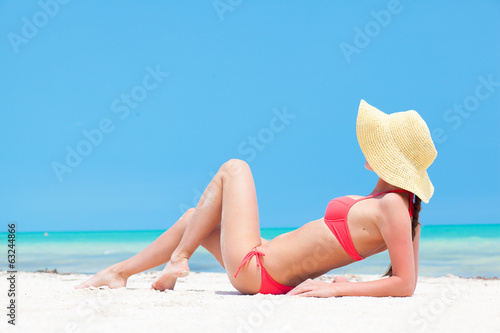 Bikini and long hair