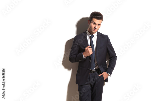 Vintage young man in suit photo