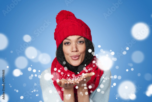 photo of girls on snow with hats №18308 photo of girls on snow with hats № 18307