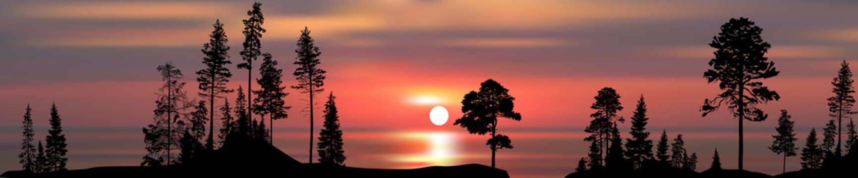 Sunset Pine Trees Images Browse 185 196 Stock Photos Vectors And