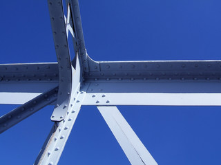 Structure en acier d'un pont