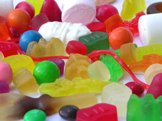bonbons colorés