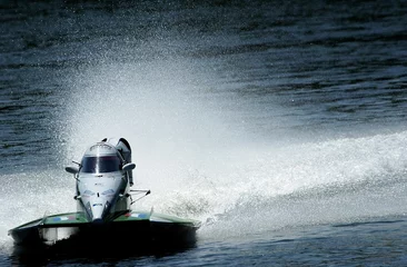 Abwaschbare Fototapete Wasser Motorsport küstennah