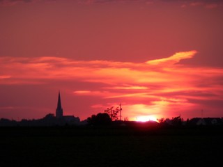 Fototapeta na wymiar country sunset 2