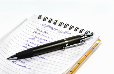 Naklejka premium shopping list