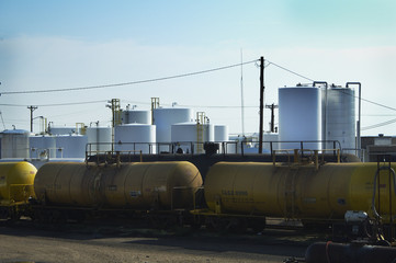 oil storage tanks