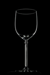 wineglass over black
