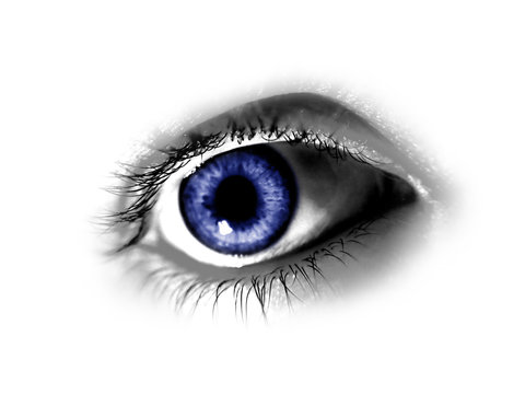 abstract blue eye