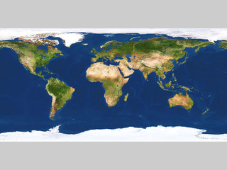real looking earth map