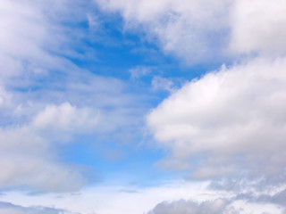 blue sky and white clouds