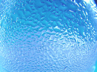 blue water and glass