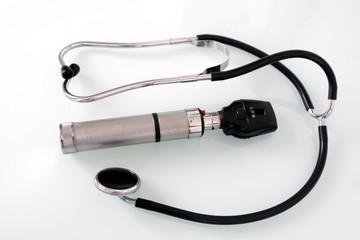 stethoscope and otoscope