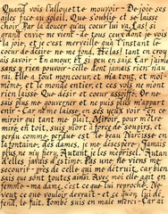 french calligraphy