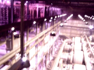 Foto op Plexiglas Industrieel gebouw abstract view inside industrial plant
