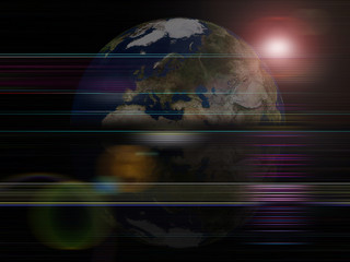 global background series- earth planet