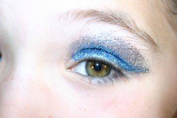 Obraz premium niebieska dziewczyna