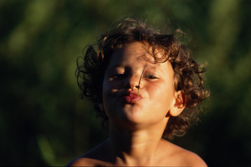 visage d'enfant