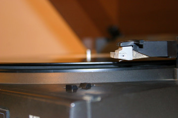 Obraz na płótnie Canvas gramophone close-up