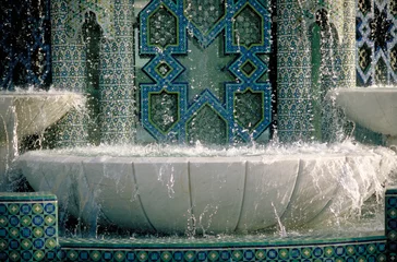 Deurstickers Fontijn Marokkaanse fontein