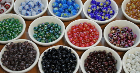 colored beads
