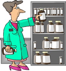 female pharmacist