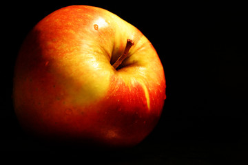 close-up of an apple