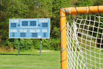 goal and scoreboard