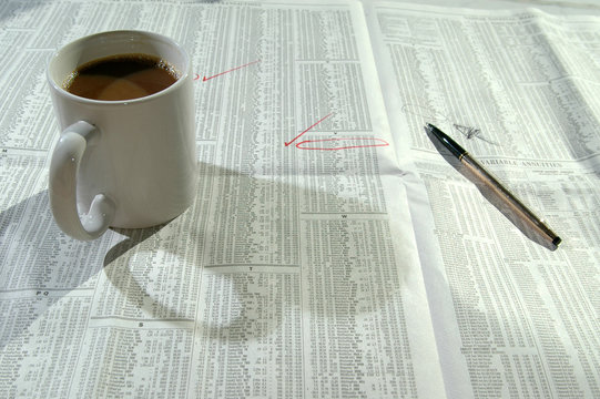 coffee and stock chart 5