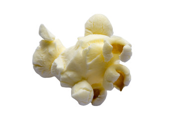 isolated single popcorn