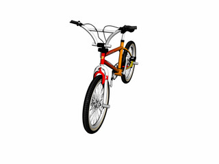 mbx bicycle over white.