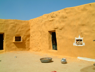 courtyard in desert village