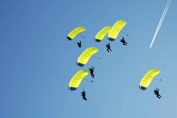 Tuinposter skydiving © Jim
