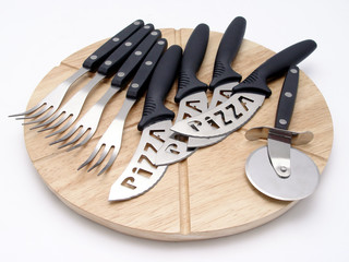 set for a pizza