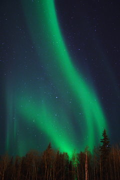 aurora letters in the sky - v