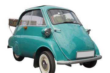 bmw isetta with an old case