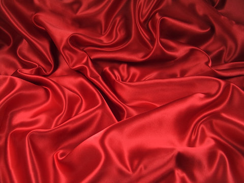 Fototapeta red satin fabric [landscape]