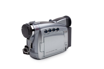 camcorder isolated on white
