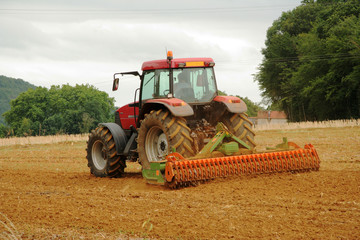 french tractor ploughing