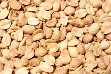 dry roasted peanuts close-up