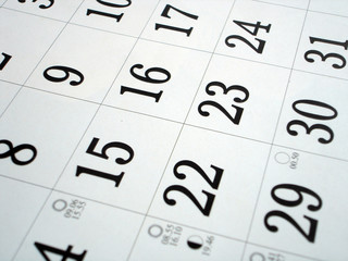 calendar sheet