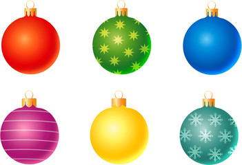 set of christmas decoration