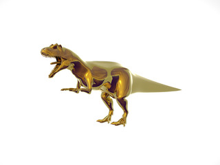 Fototapeta premium golden dinosaur
