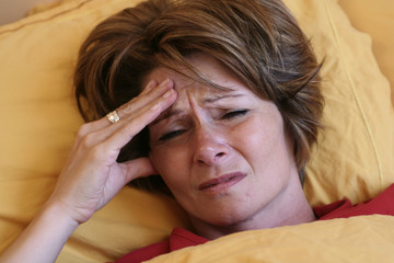 woman in pain