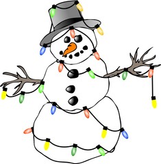 snowman lights