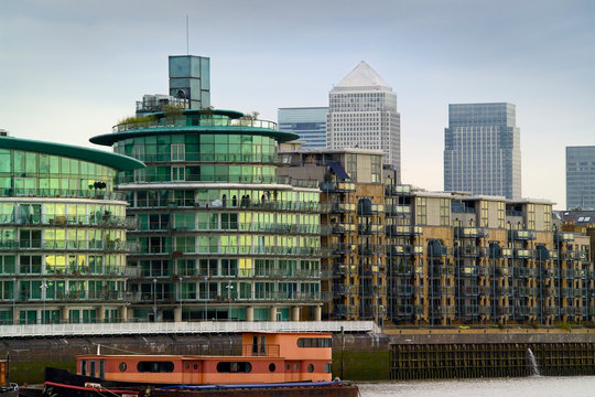 london offices and apartment blocks