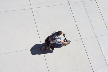 biker from above