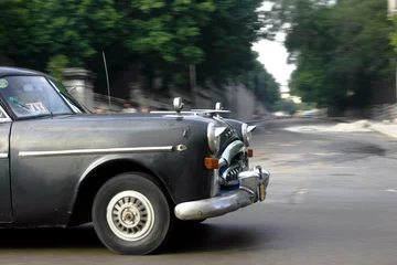 Papier Peint photo Voitures anciennes cubaines voiture à cuba